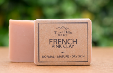 French Pink Clay Soap - Ideal for Mature Skin Types